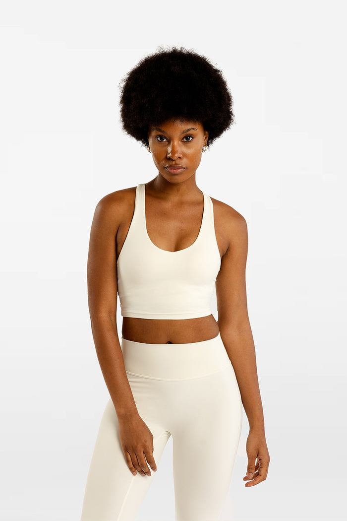 Baseline Crop Bra - Coconut