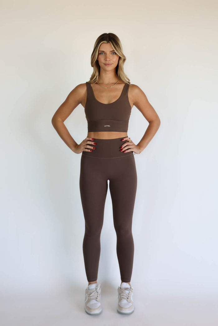 Courtside Bra - Mocha