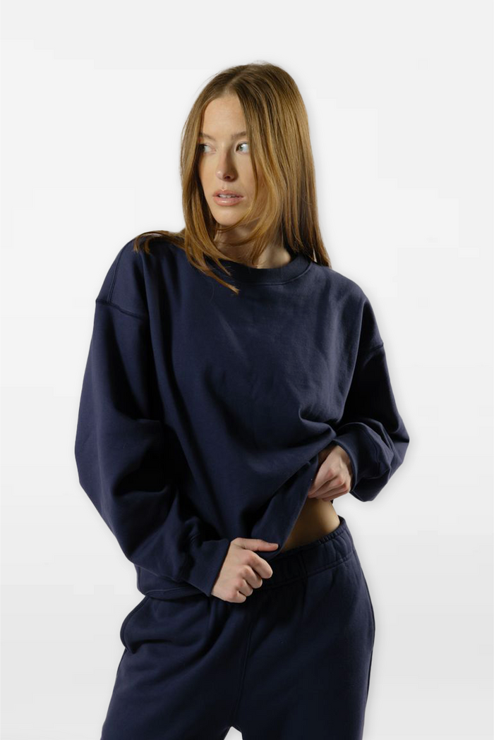 Oversized Crewneck - Navy